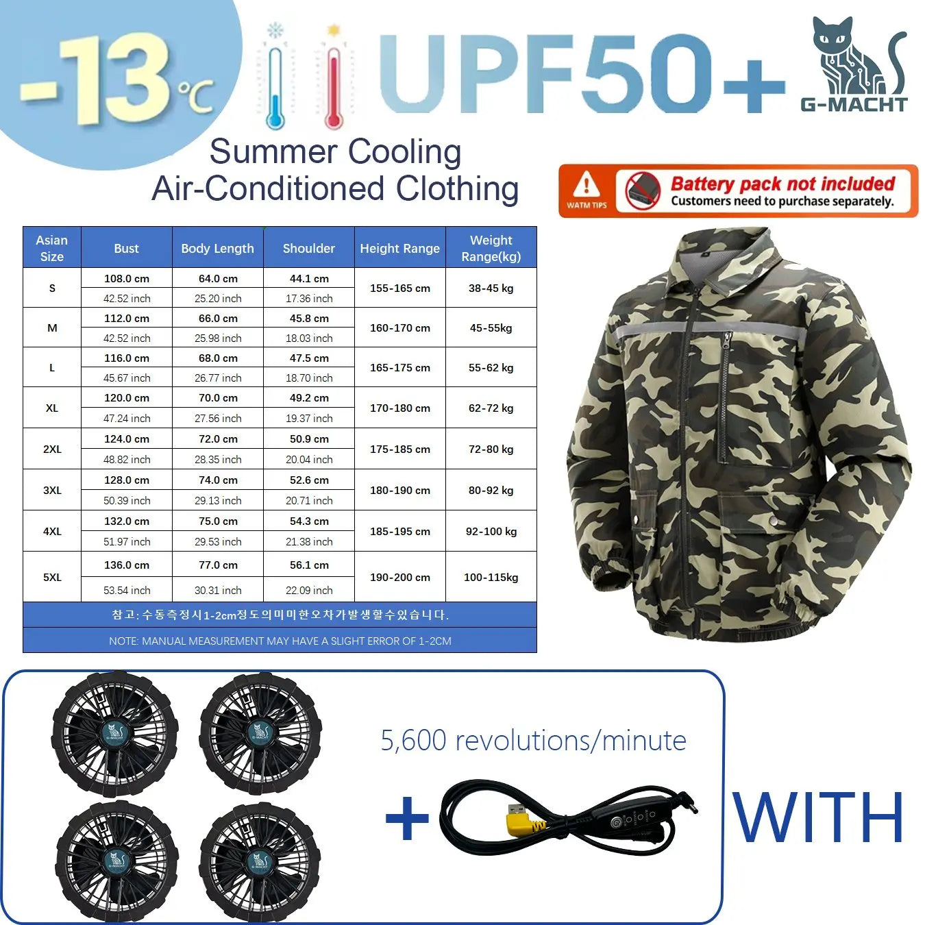 Summer 4 Fans Air Conditioning Cooling Vest Men Women Ultralight Outdoor Jacket Sun Protection Windbreaker Travel Fishing Sports