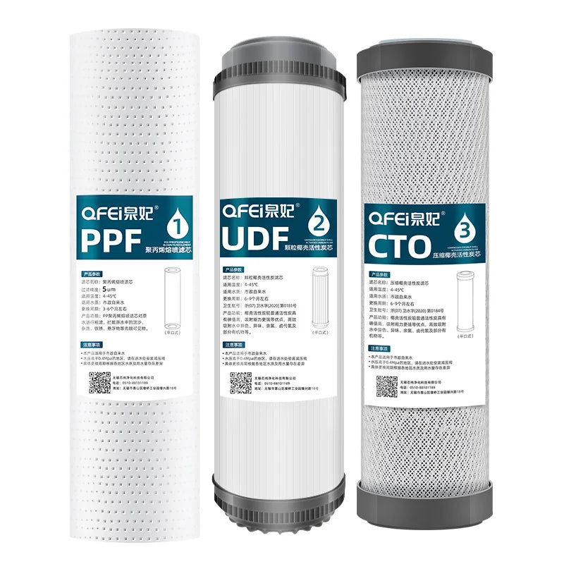 10inch Universal Water Filter Cartridge,PP Cotton Granular Activated Carbon Cartridge,Water Filter Replacement