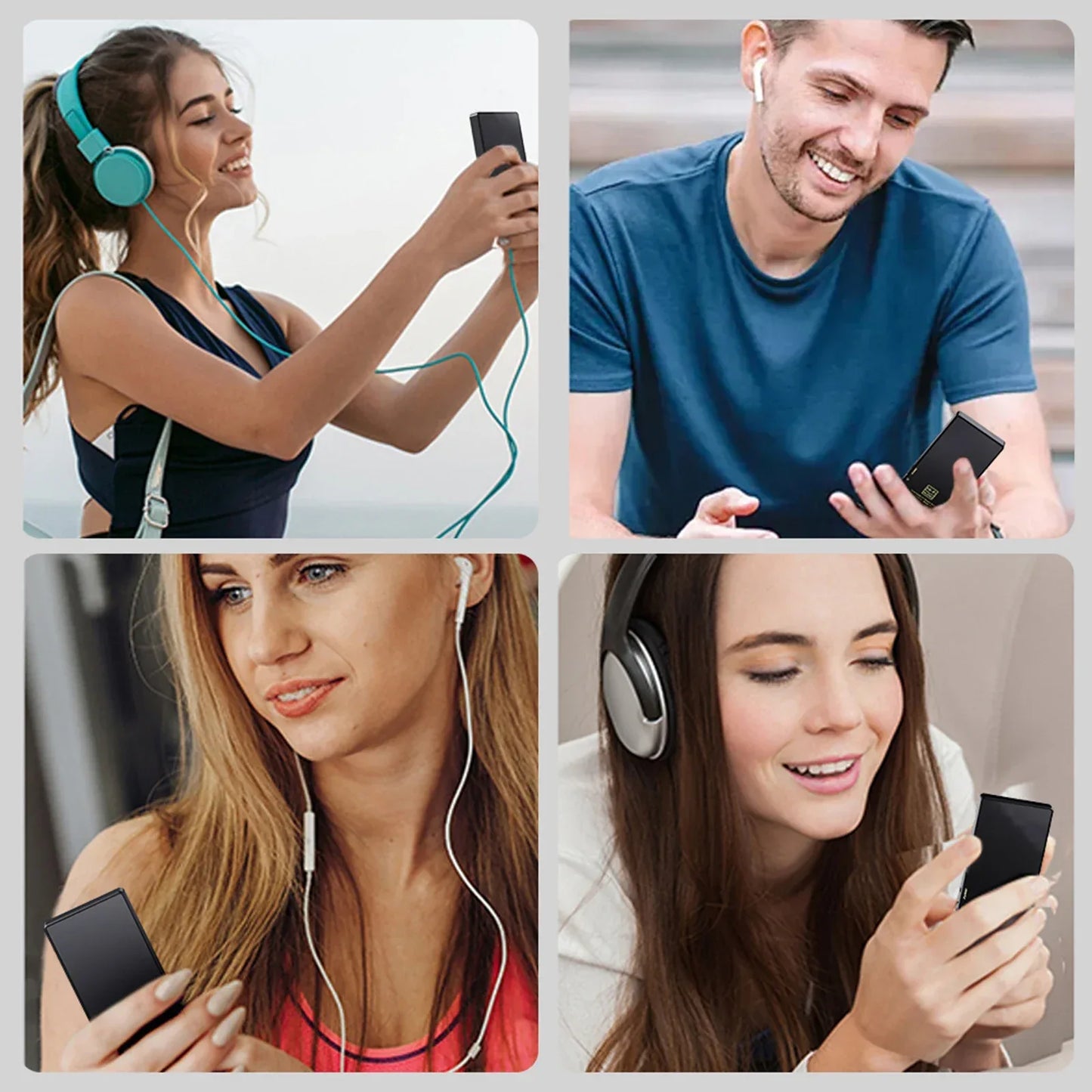 Hi-Fi MP3 Player with Bluetooth and WiFi Lossless DSD High Definition Portable Hi-Fi Digital Audio Music Player Voice Recorder