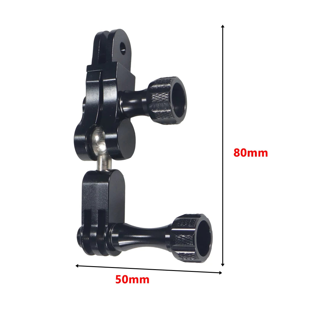 Universal Aluminum Arm Adapter Mount Bracket Connector W/ Knob 1/4'' Inch Screw for GoPro for OSMO Action YI Sports DSLR Cameras