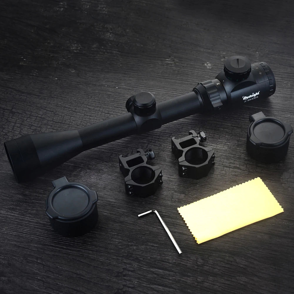 3-9x40 EG Rifle Scopes Hunting Sights Red and Green Light Reticle Tactical Optical Scope Hunting Scopes