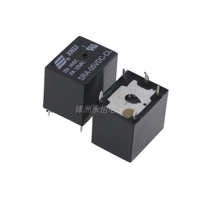 5Pcs Original New SRA-05VDC-AL SRA-12VDC-AL SRA-24VDC-AL -CL 20A 4Pin 5Pin 5V 12V 24V Automobile relay
