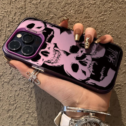 Skull Horror Patterns Laser Case for Xiaomi 14 13 14T 13T 12T Pro 11 Lite 5G NE POCO X7 X6 X5 X3 NFC F4 GT F5 F6 M5S M6 Pro 4G