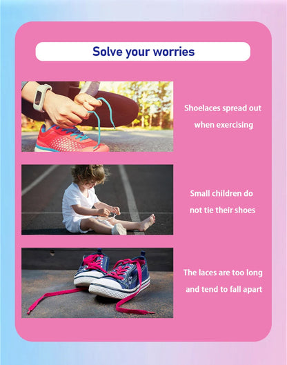 Metal Capsule Buckle Shoelaces without ties Sneaker Flats Elastic Laces Kids Adult Quick Lace On/Off Shoelace 1Pair/2Pair