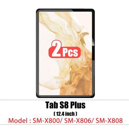 2pcs Pet Screen Protector For Samsung Galaxy Tab S7 Fe S9 Fe A9 Plus S6 Lite S7 S8 S9 A8 Plus Protective Clear Film No Glass