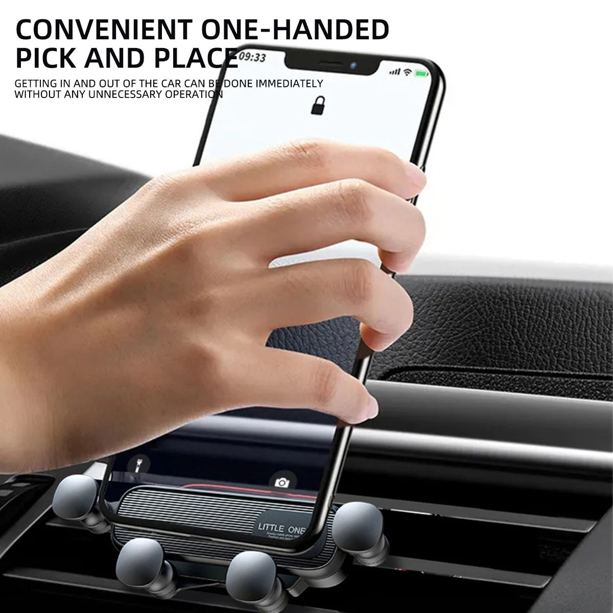 Gravity Car Phone Holder Car Air Vent Phone Holder for 4.7-6.9inch Smartphone Car Interior Stand Supports for Huawei iPhone