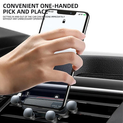 Gravity Car Phone Holder Car Air Vent Phone Holder for 4.7-6.9inch Smartphone Car Interior Stand Supports for Huawei iPhone