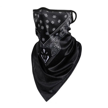 Motorcycle Cycling Face Mask for Men Neck Gaiter Scarf Skull Cap Sun Protection Cover Running Balaclava Bandana with Ear Loops