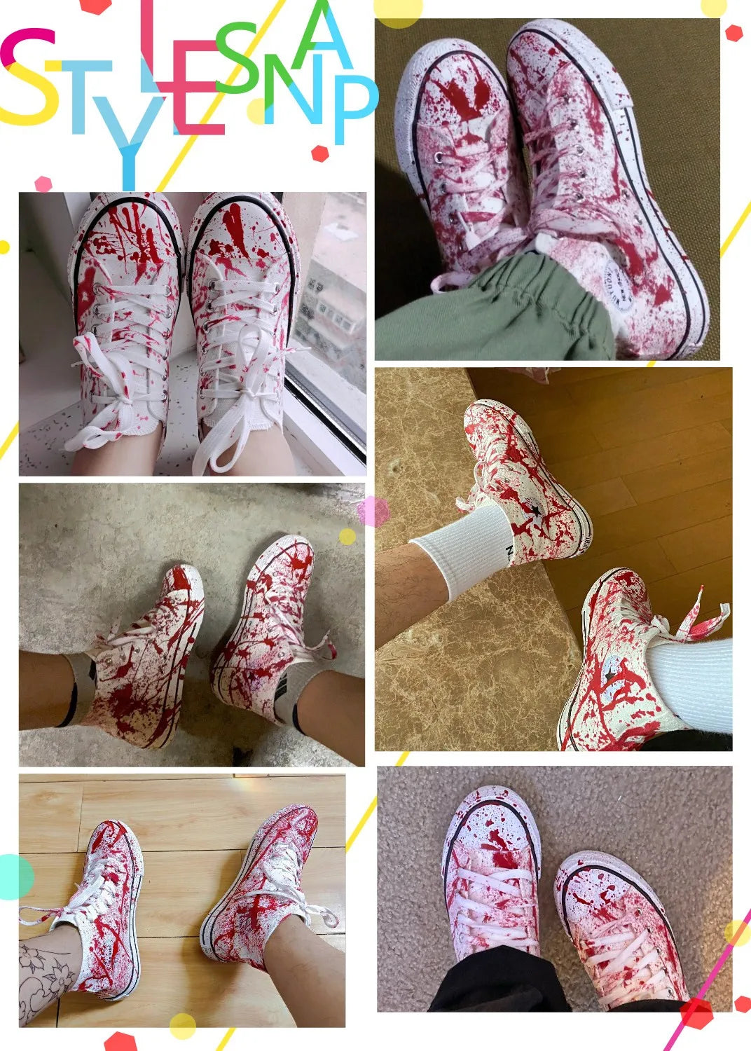 Graffiti Sneakers Men Women Black Ink Dirty Shoes Size 35-44 College Hiphop Style School Couple Shoes 2024 Spring Canvas Sneaker
