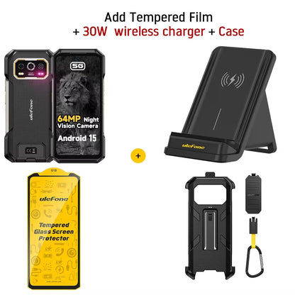 Ulefone Armor 27 Pro 5G Rugged Phone 10600mAh Smartphone 50MP Camera 64MP Night Android 15 Up to 24GB+256GB NFC Waterproof Phone