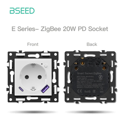 BSEED Zigbee Thermostat Modules Room Temperature Controller of Water/Electric Floor Heating Gas Boiler Tuya APP Work with Alex