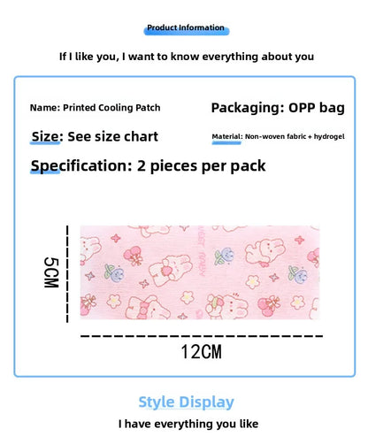 Cooling Gel Patches Summer Essential Refreshing Ice Pack Student Brain Boosting Cooling Patch Mobile Phone Cooling down