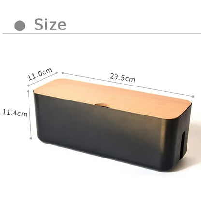 Cable Storage Box Power Strip Wire Case Anti Dust Charger Socket Organizer Network Line Storage Bin Charger Wire Management New