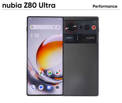 nubia Z80 Ultra 5g Smartphone Global Version Snapdragon 8 Elite Gen 5 6.85'' 144Hz OLED Display 7200mAh 80W Fast Charging 64Mp