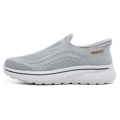 Men Women Slip on Walking Shoes Breathable Mesh Knit Loafers Lightweight Non Slip Comfort Casual Sports Sneakers Walking
