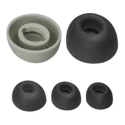 6PCS In-Ear Earcaps For JBL Tour Pro 2 Earphone Silicone Case Covers Cap Replacement Tips Earbuds Eartips Ear pads Grey/BlacK