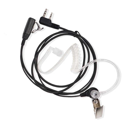 2 Pin PTT MIC Headset Covert Acoustic Tube In-ear Earpiece For Kenwood TYT Baofeng UV-5R BF-888S CB Two Way Radio Accessories