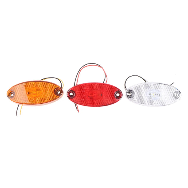 1PC 12V 24V Led Side Marker Lights for Trailer Trucks Caravan Side Clearance Marker Light Lamp Led Lorry Amber Red White