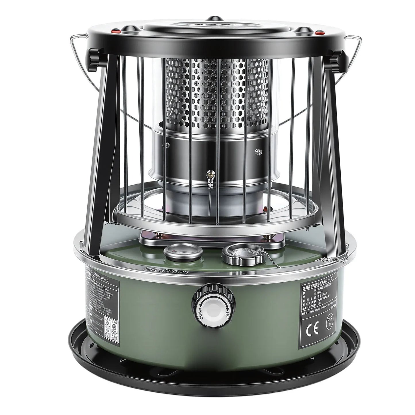 Kerosene Heater Adjustable Height Non Electric Portable 2 in 1 Stove Heater for Camping Garage Adjustable Height Kerosene Heater