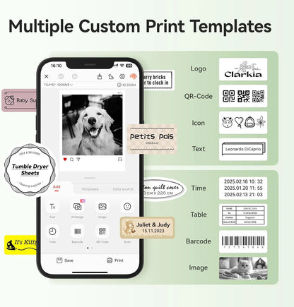 Niimbot B21 B21PRO Mini Adhesive Label Printer Wireless Portable Thermal inkless Maker Photo Barcode PriceTag Sticker 200 300dpi