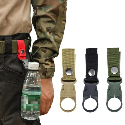 Outdoor sports drink bottle holder strap mount climbing clip portable water bottle hook mineral water clip