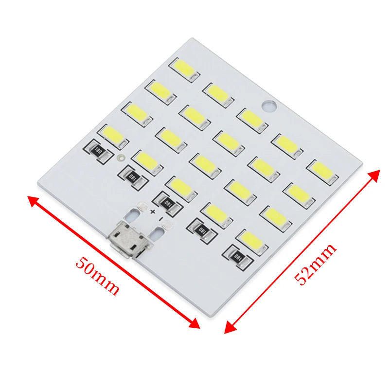1PCS high quality 5730 smd 5V 430mA~470mA White Mirco Usb 5730 LED lighting panel USB mobile light Emergency light night light