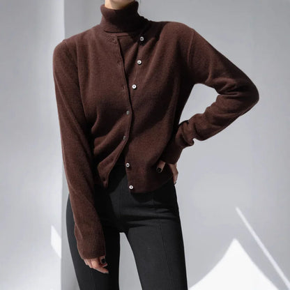 Tornova Women's Solid Sweater Cardigan Long Sleeve O neck Single Breasted Knitted Coat Casual Autumn 2025 Fashion Female Outwear