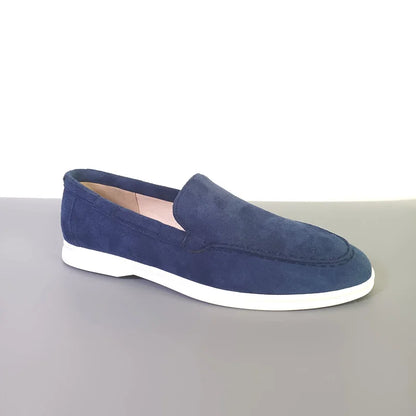 Fashion Classic Suede Leather Loafers Men Casual Shoes Luxury Brand Mens Breathable Slip on Driving Shoes Moccasins