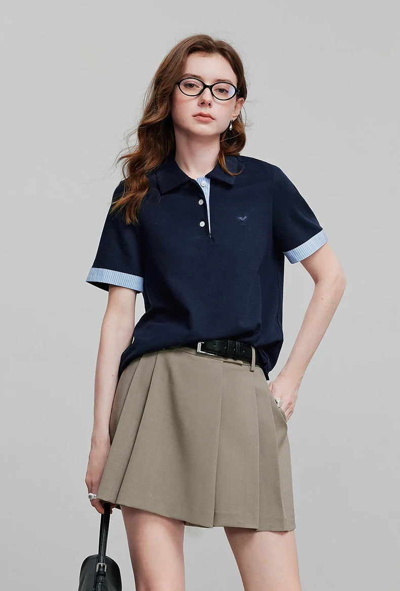 TOYOUTH Women Short Sleeve T shirt 2025 Spring New Tops 8521007
