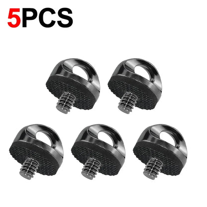 Universal 1/4" Camera Screw with Rubber Washer Aluminum Alloy Thread Camera Fixing Screw for Quick Release Wrist Strap Sling