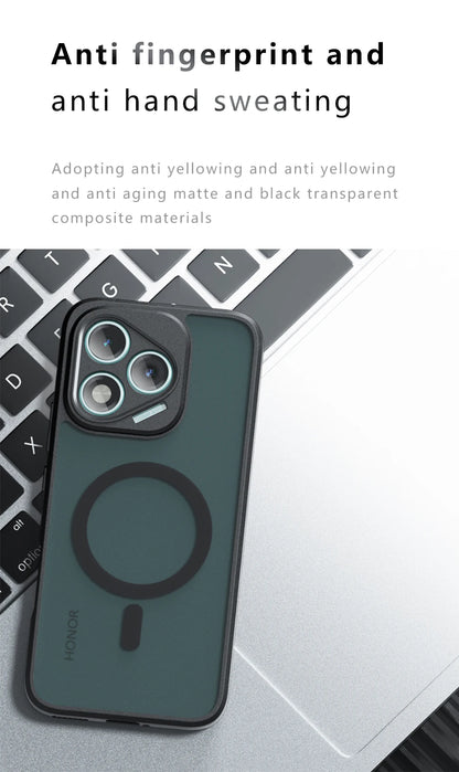 For Magsafe Magnetic Wireless Charging Case For Honor 400 Lite Honor400Lite Shockproof Matte Back Cover Coque