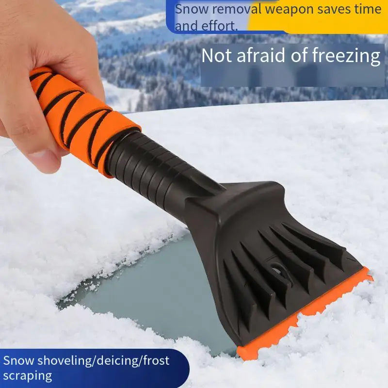 Car Ice Scraper Snow Shovel Windshield Remover Ergonomic Snow Cleaning Tool Winter Auto Glass Defrost Portable Multi-function