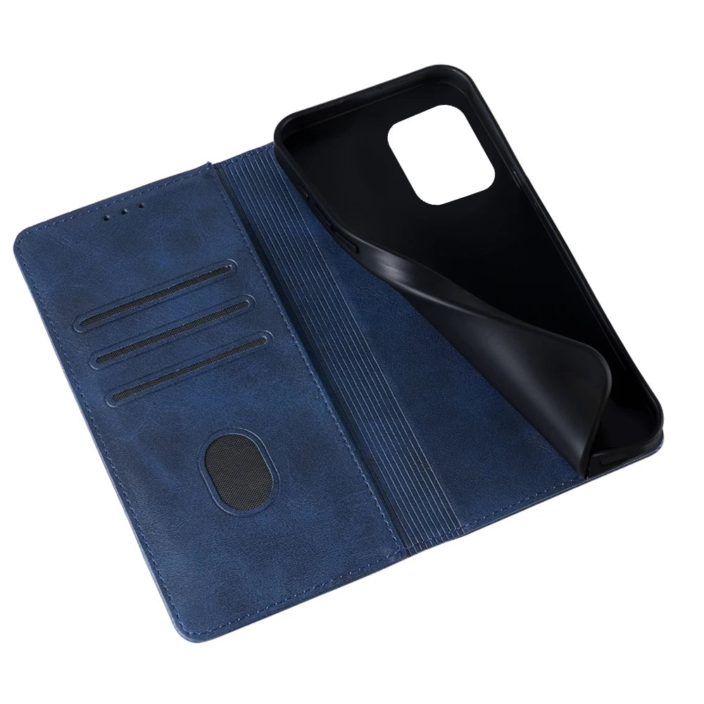 Business Magnetic Phone Case for Tecno Spark 20 10 Pro 20C 10C 8C Spark GO 2024 Pop 8 Pro Leather Wallet Case Flip Cover