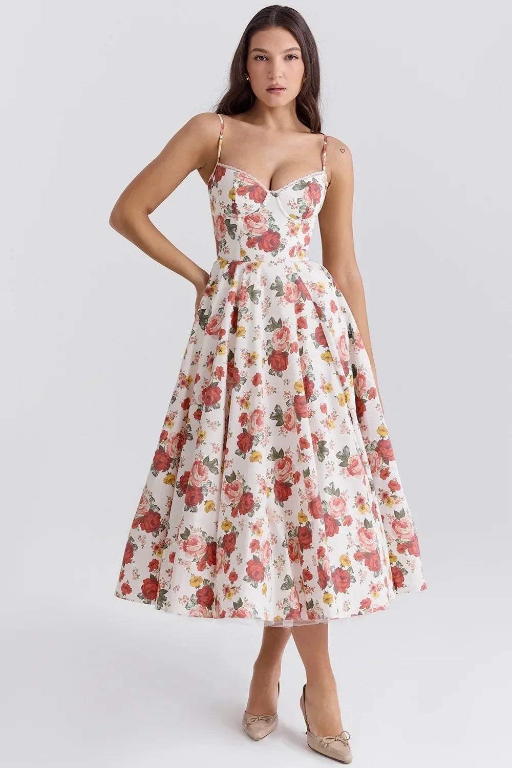 2026 Spring/summer High End Satin Strapless Heavy Industry French Waist Strap Sexy Hot Girl Medium Long Dress Women Elegant