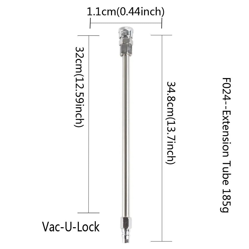 35cm Machine Attachments Quick Connector Device Adapter Bendable Vac-u-lock Connector Extension Rad