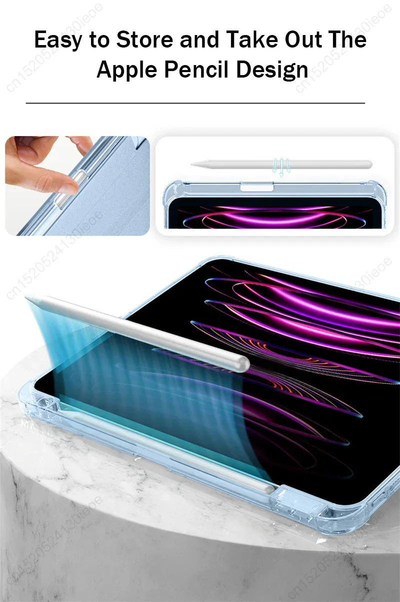 For iPad Air 6 7 11 inch Case 2025 2024 iPad Pro 11" 13" Funda iPad A16 11th 10th 10.2 9th Generation Pro 12.9 6th 5th 4th Cover