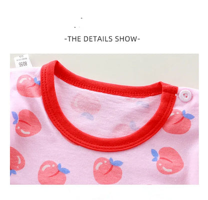 Children's Clothing T-shirt For Boys Girls Summer Cotton Fruit Print Short Sleeve Toddlers Tops Tees Soft Kids Clothes