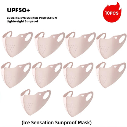 WEST BIKING Summer Sunscreen Traceless Mask 3D Ice Silk Breathable UV Protection Mask Summer Outdoor Sport Cycling Sports Masks