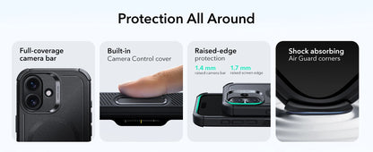 ESR for 17 Pro Max Case With Camera Control Button Military-Grade Protective Magnetic Phone Case For iPhone 16&17&17 Air&16 Pro