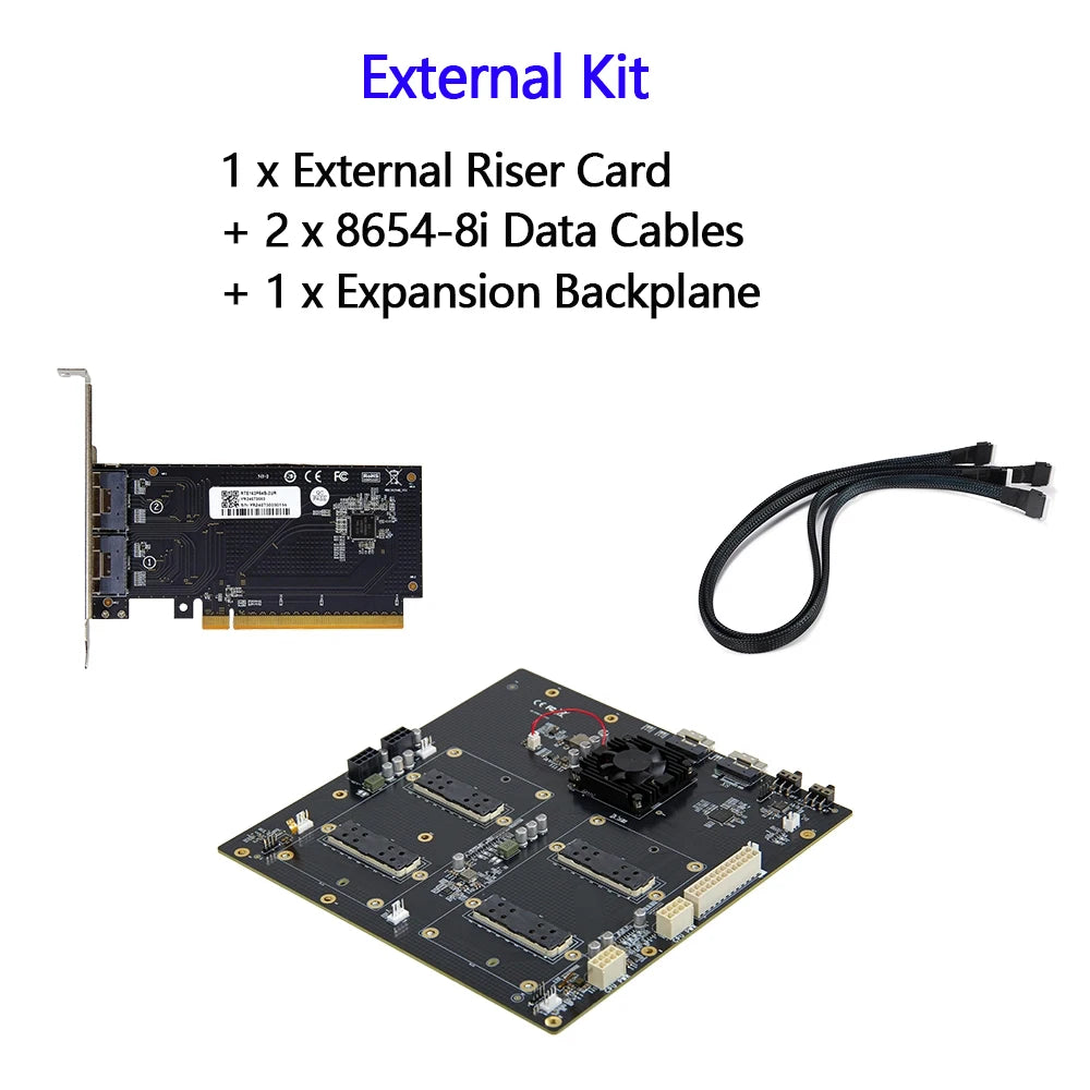 SXM2 for NVIDIA V100 GPU Adapter Board Card NVLink 300G 4-Port 4‑Way / Dual-Card Dual-Channel Pass-Through Expansion Backplane