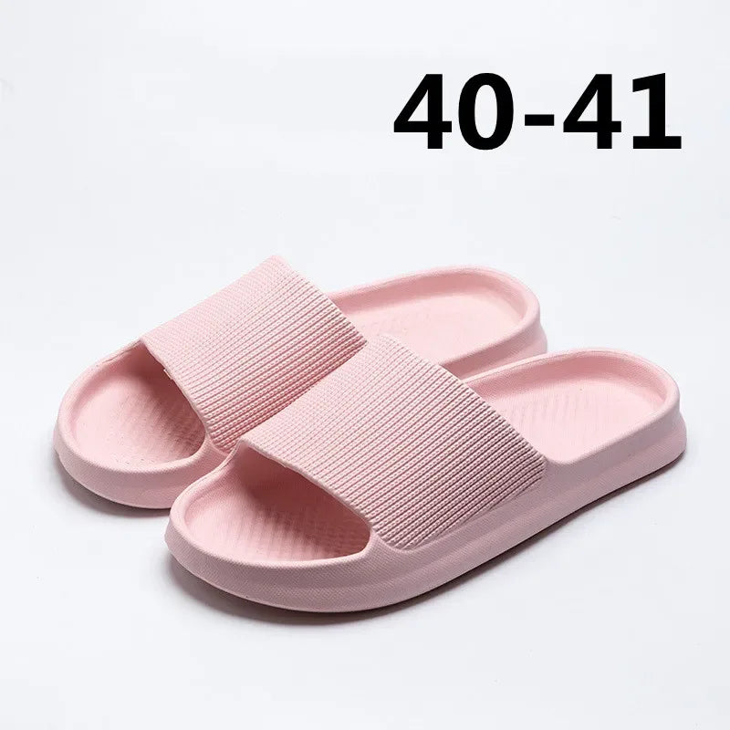Youpin Thick Platform Women Bathroom Home Slippers Cloud Slippers Soft Sole EVA Indoor Slides Sandals Summer Non-slip Mi