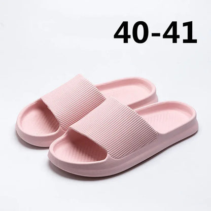 Youpin Thick Platform Women Bathroom Home Slippers Cloud Slippers Soft Sole EVA Indoor Slides Sandals Summer Non-slip Mi