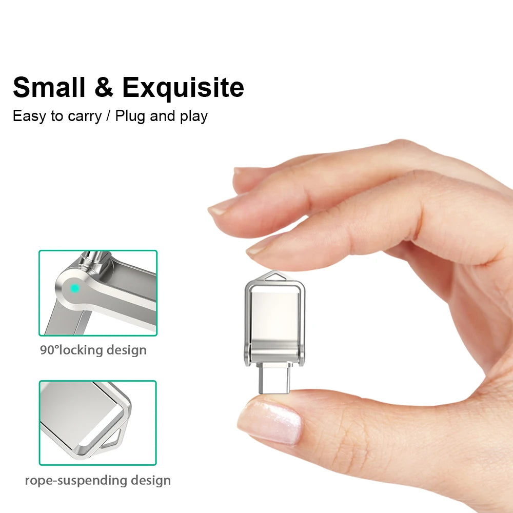 2 In1 Mini OTG Type C Pen Drive Usb2.0 Memory Stick 16GB 32GB 8GB Usb Flash Card 128GB 256GB 512GB Type-C Pendrive