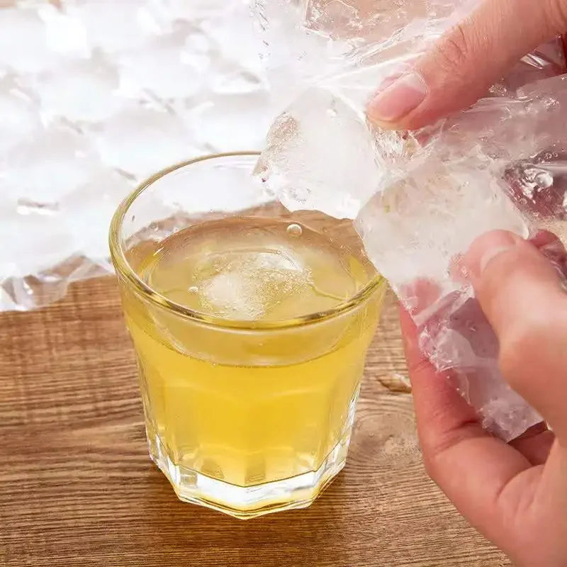 10/pack ice bag Disposable plastic homemade ice freezer bags Home use creative self-styled ice cubes bags ice-making mold