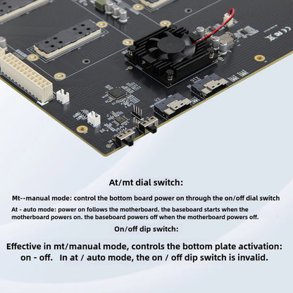 SXM2 for NVIDIA V100 GPU Adapter Board Card NVLink 300G 4-Port 4‑Way / Dual-Card Dual-Channel Pass-Through Expansion Backplane