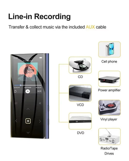BEN JIE M2 mp3 player 32GB bluetooth Lossless  HiFi Portable Audio Walkman FM Radio EBook Voice Recorder music player  плеер mp3