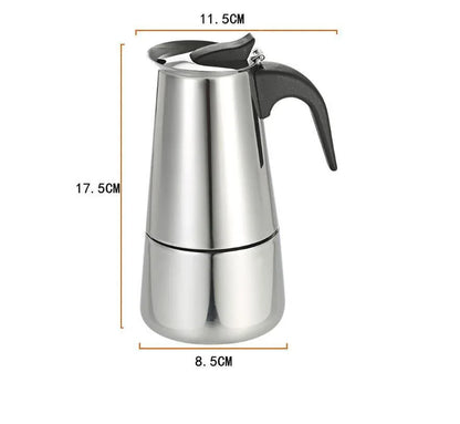 Electric Coffee Pot 1PC Coffee Maker Quick Convenient Electric Oven Coffee Maker Home Office Stainless Steel