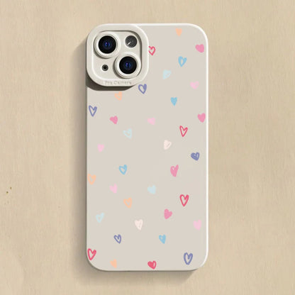 Colorful Small Love Heart Phone Case For Xiaomi Redmi Note 13 12 11 Pro Plus 5G 12S 11S 11 10S Redmi 13C 13 12 4G Silicone Cover