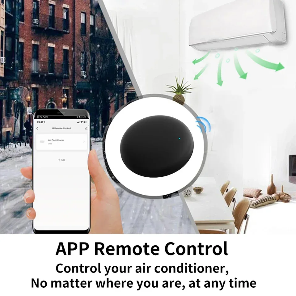 Tuya WiFi Smart IR Remote Control Smart Life APP Replace TV DVD AUD AC Remote Works with Alexa Google Home
