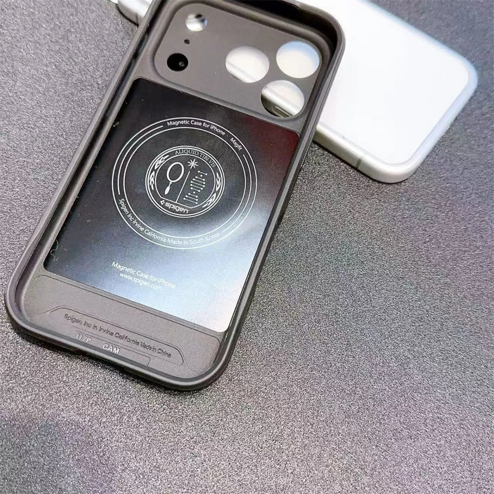 Spigen Rugged Armor MagFit for For Magsafe For iPhone 17 Pro Max 17 Air Magnetic Case Wireless Charging Shockproof Matte Cover